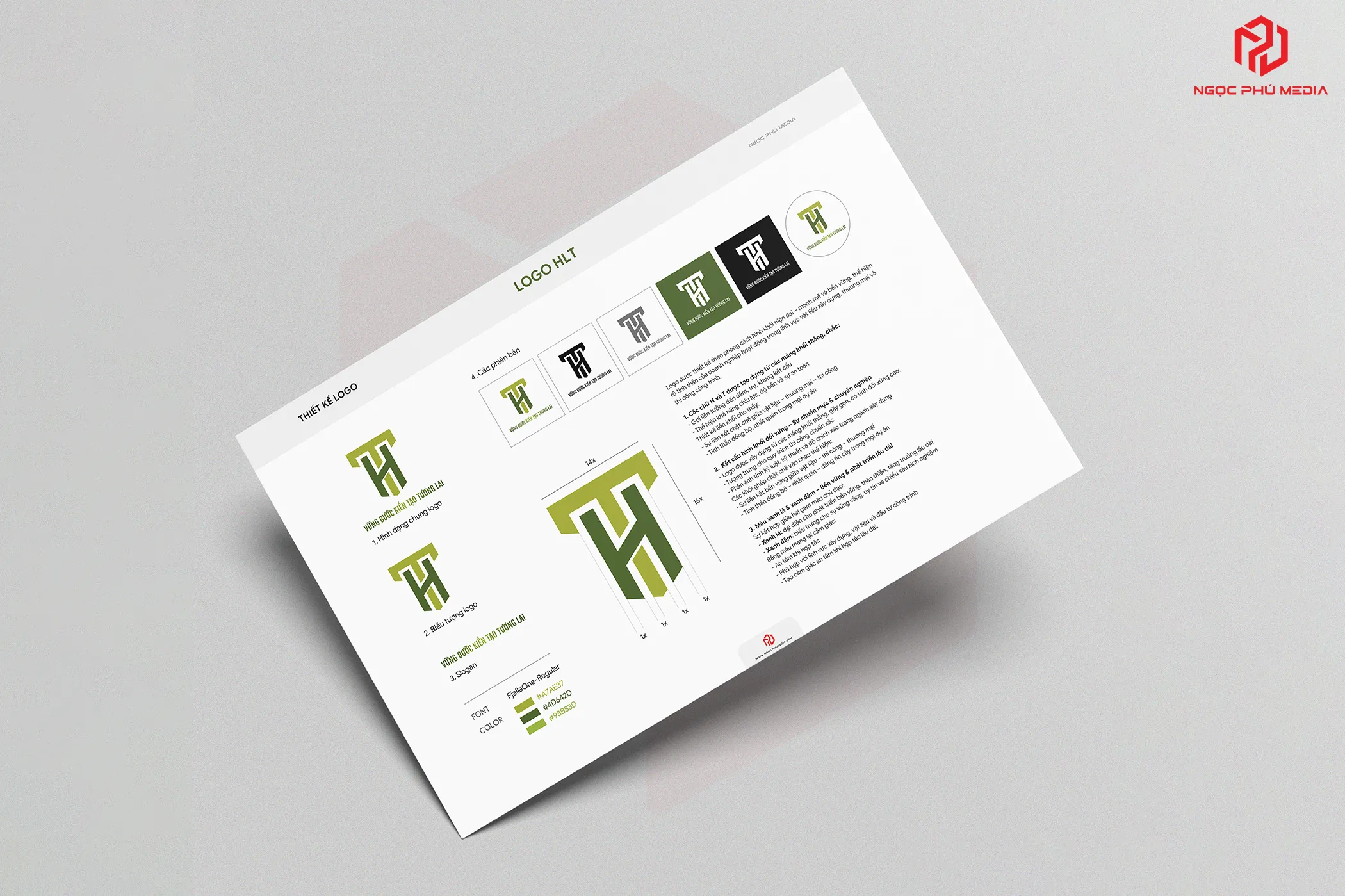 Thiết kế logo HLT | Ngọc Phú Media