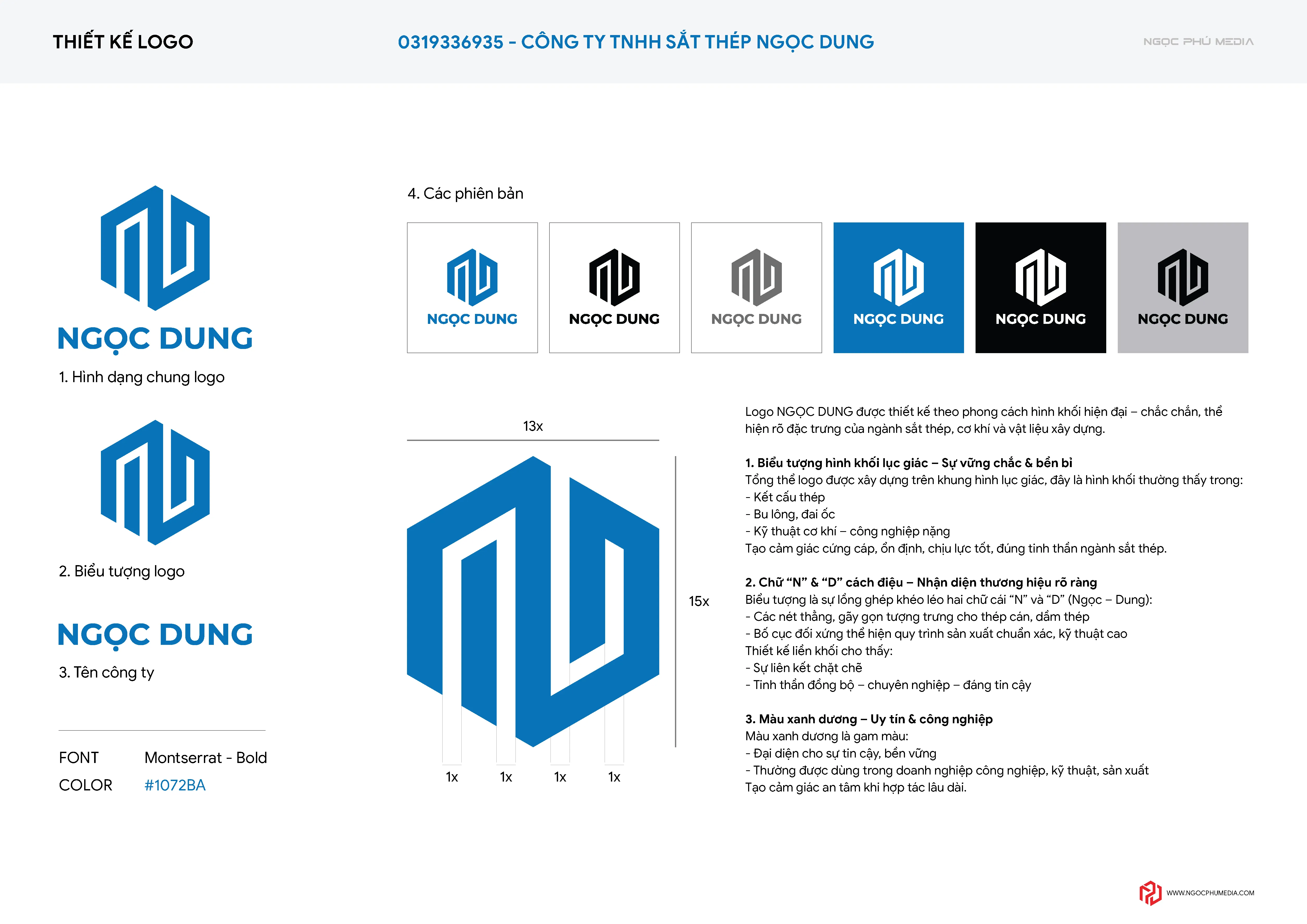 Thiết kế logo HLT | Ngọc Phú Media