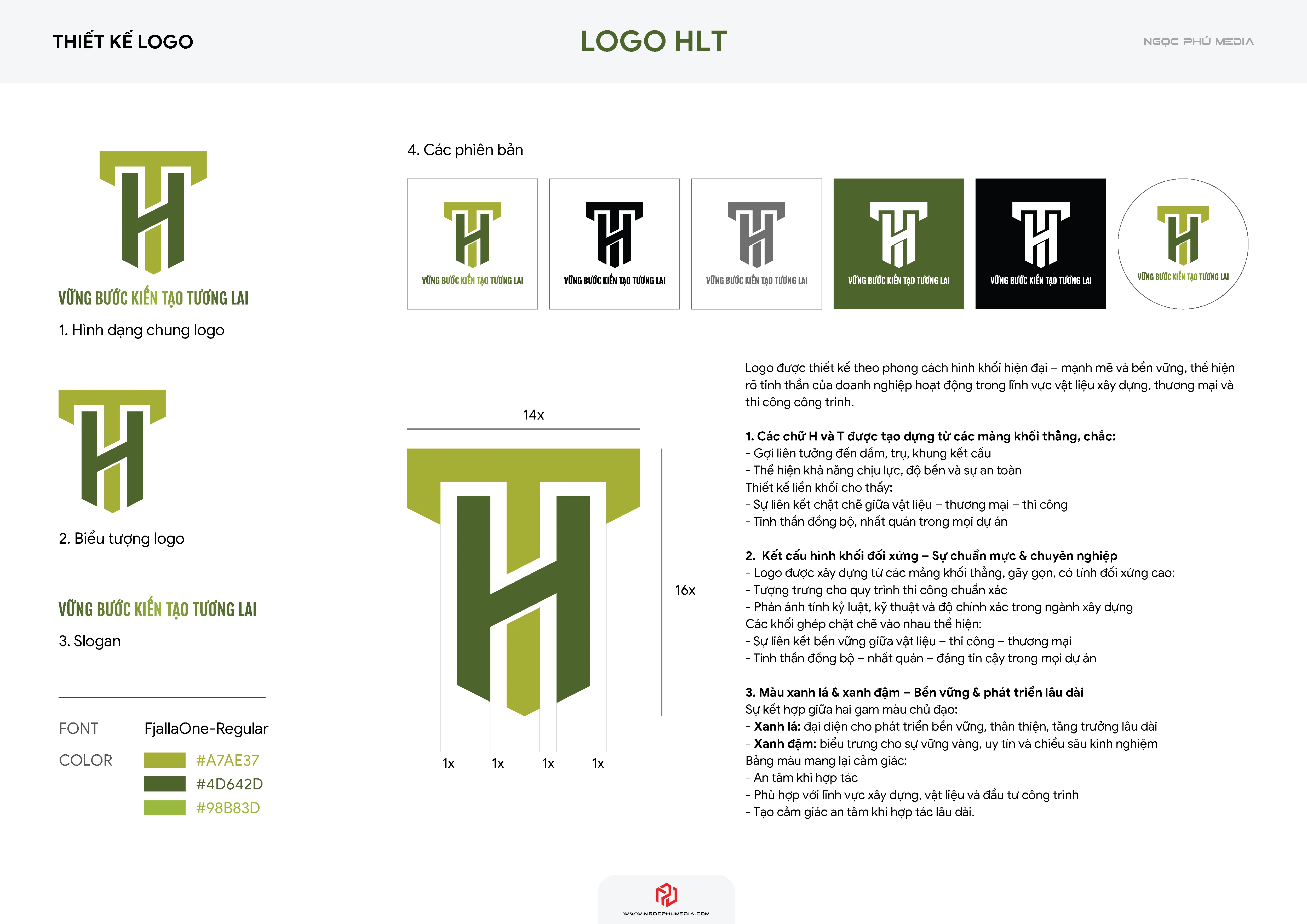 Thiết kế logo HLT | Ngọc Phú Media