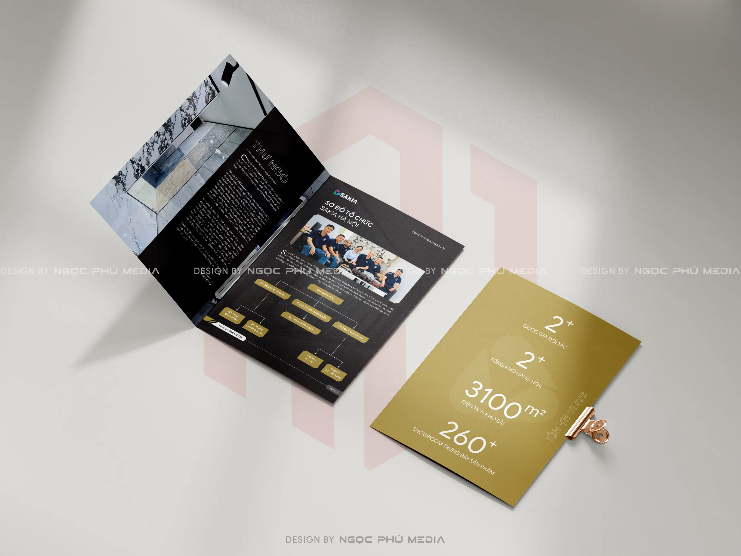 Thiết kế hồ sơ năng lực công ty SAKIA GROUP | Ngọc Phú Media