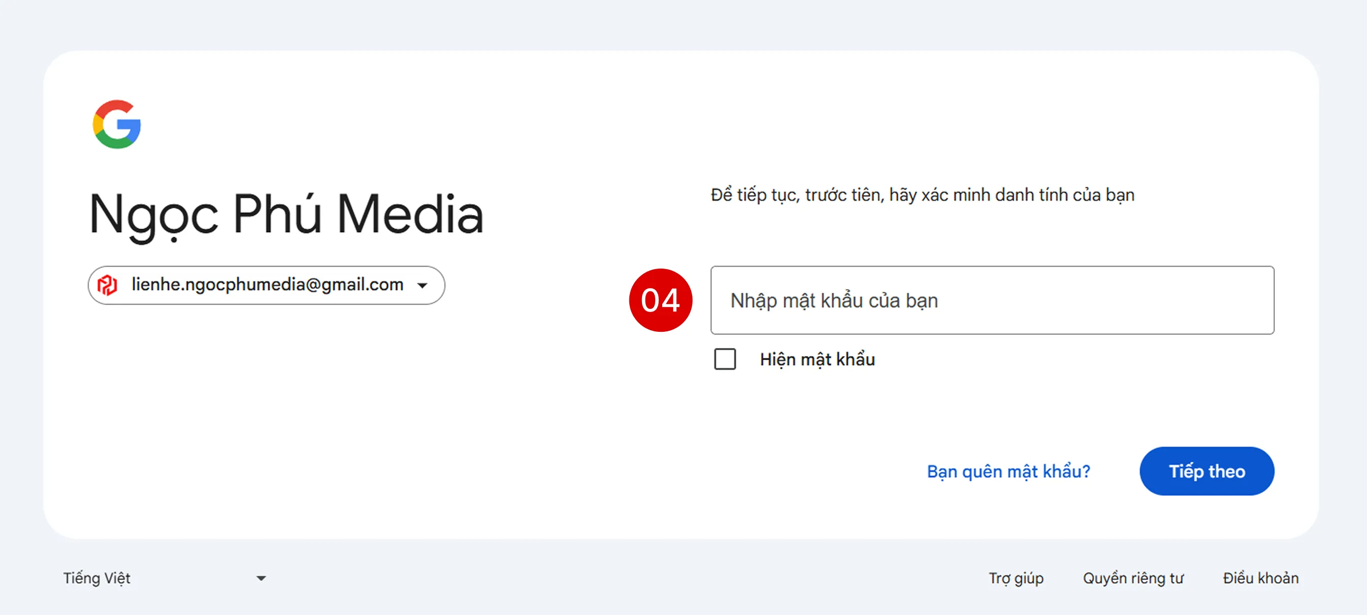 Hướng dẫn hiển thị ảnh đại diện gmail - Ngọc Phú Media