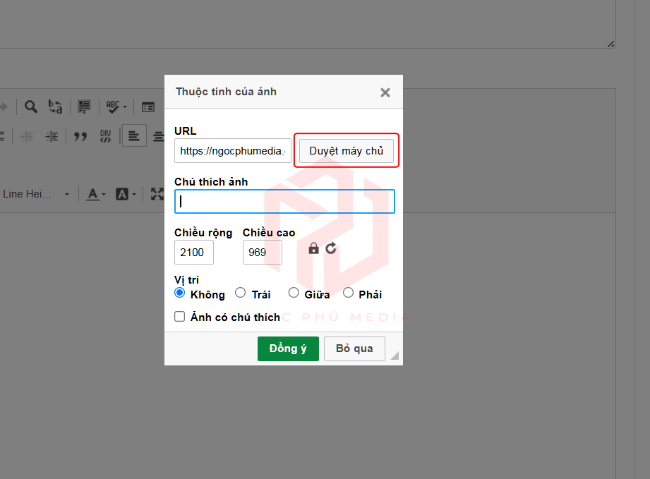 Hướng dẫn Upload hình ảnh Ngọc Phú Media