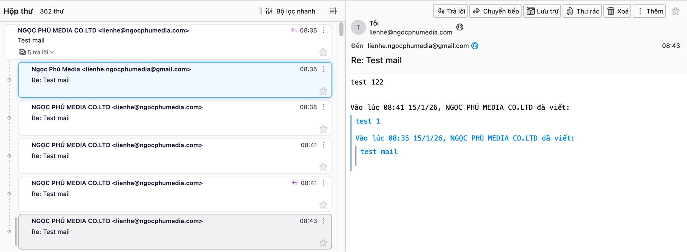 Hướng dẫn cài đặt thunderbird - Ngọc Phú Media