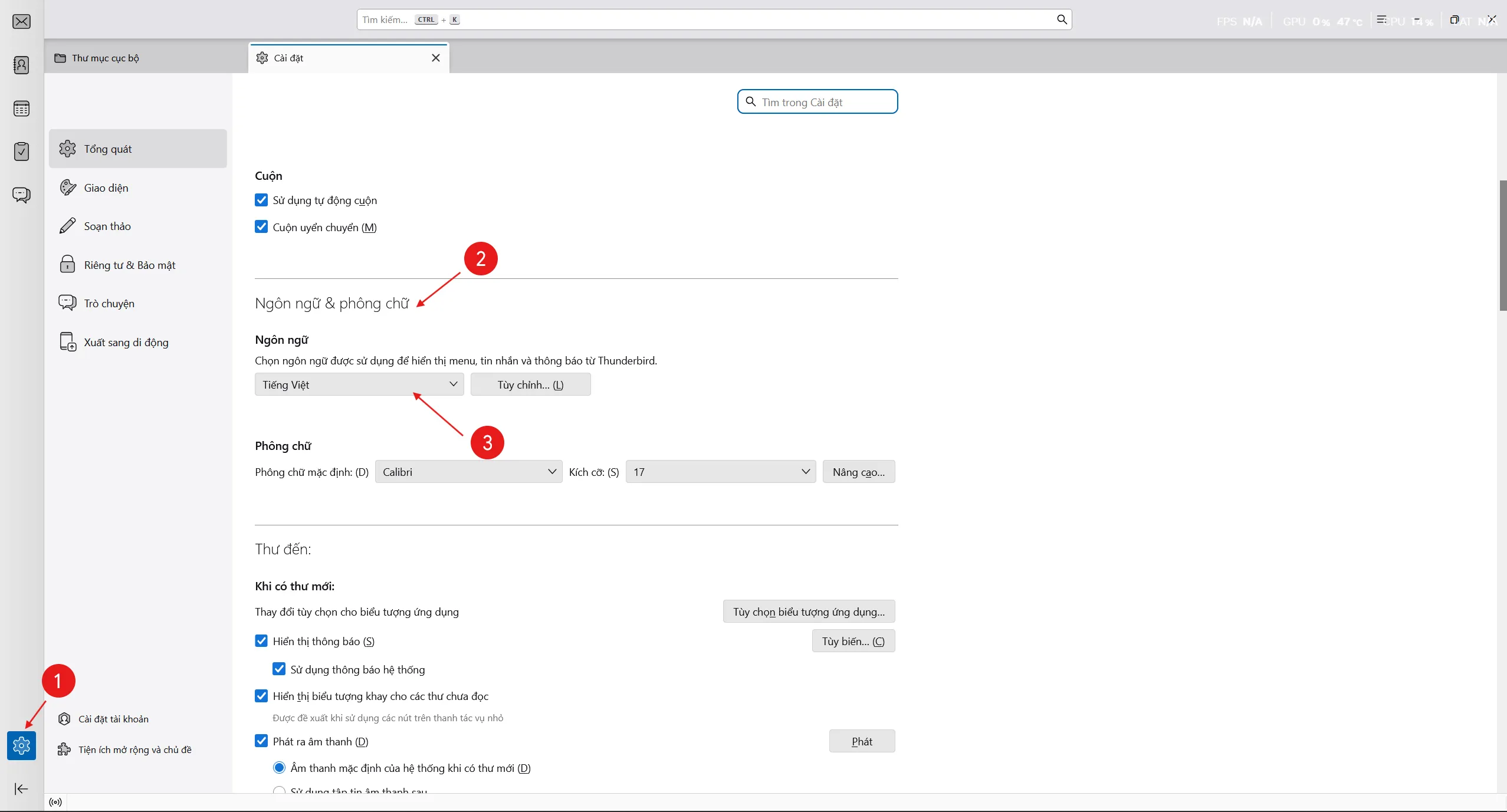 Hướng dẫn cài đặt thunderbird - Ngọc Phú Media