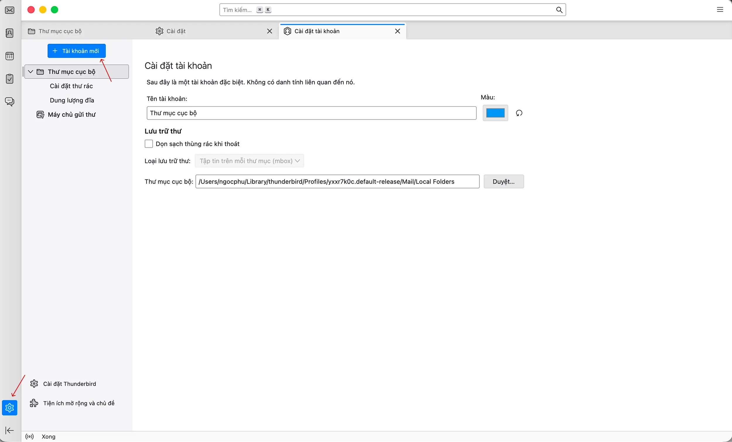 Hướng dẫn cài đặt thunderbird - Ngọc Phú Media