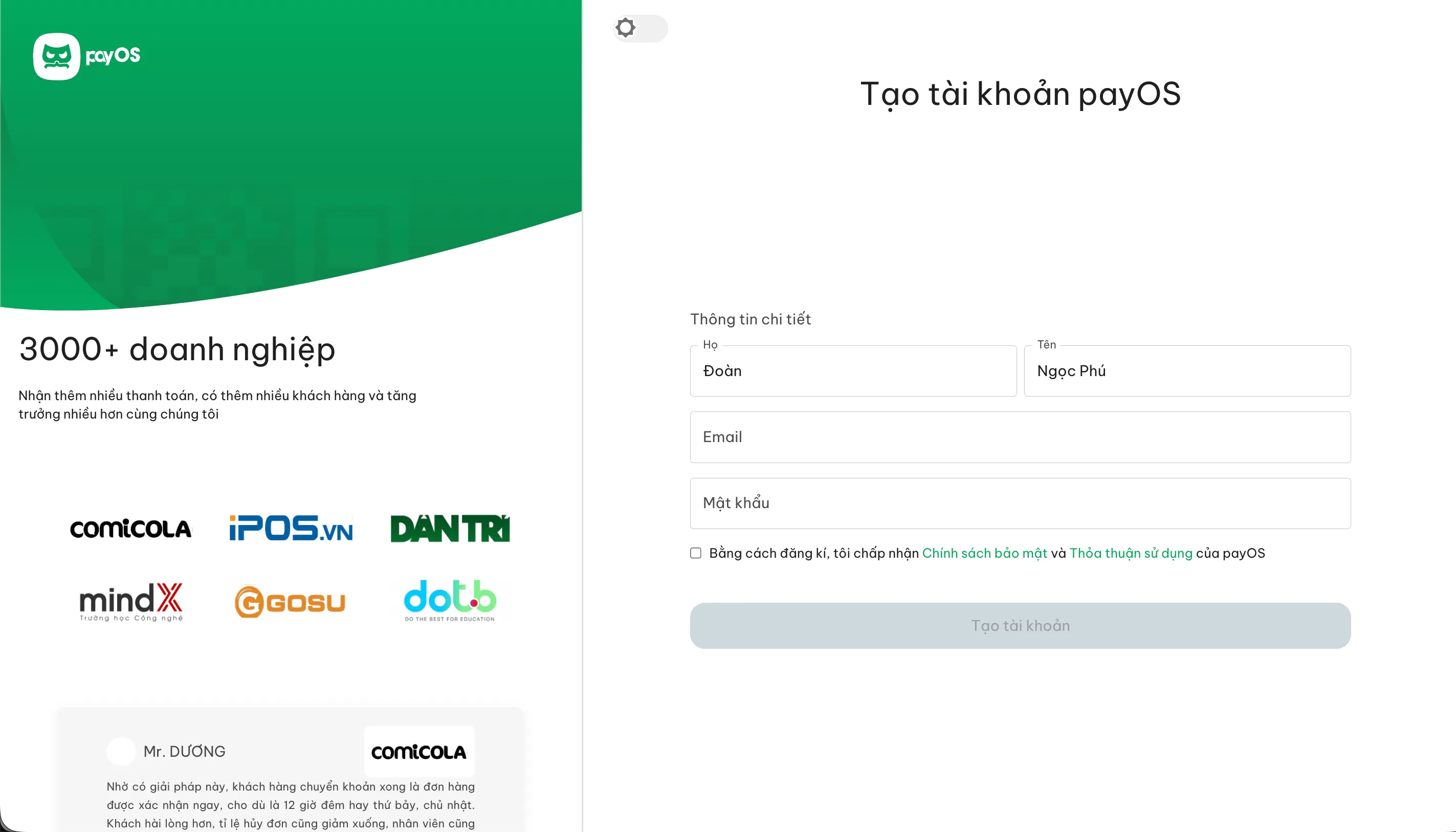 Hướng dẫn đăng ký payOS | Ngọc Phú Media