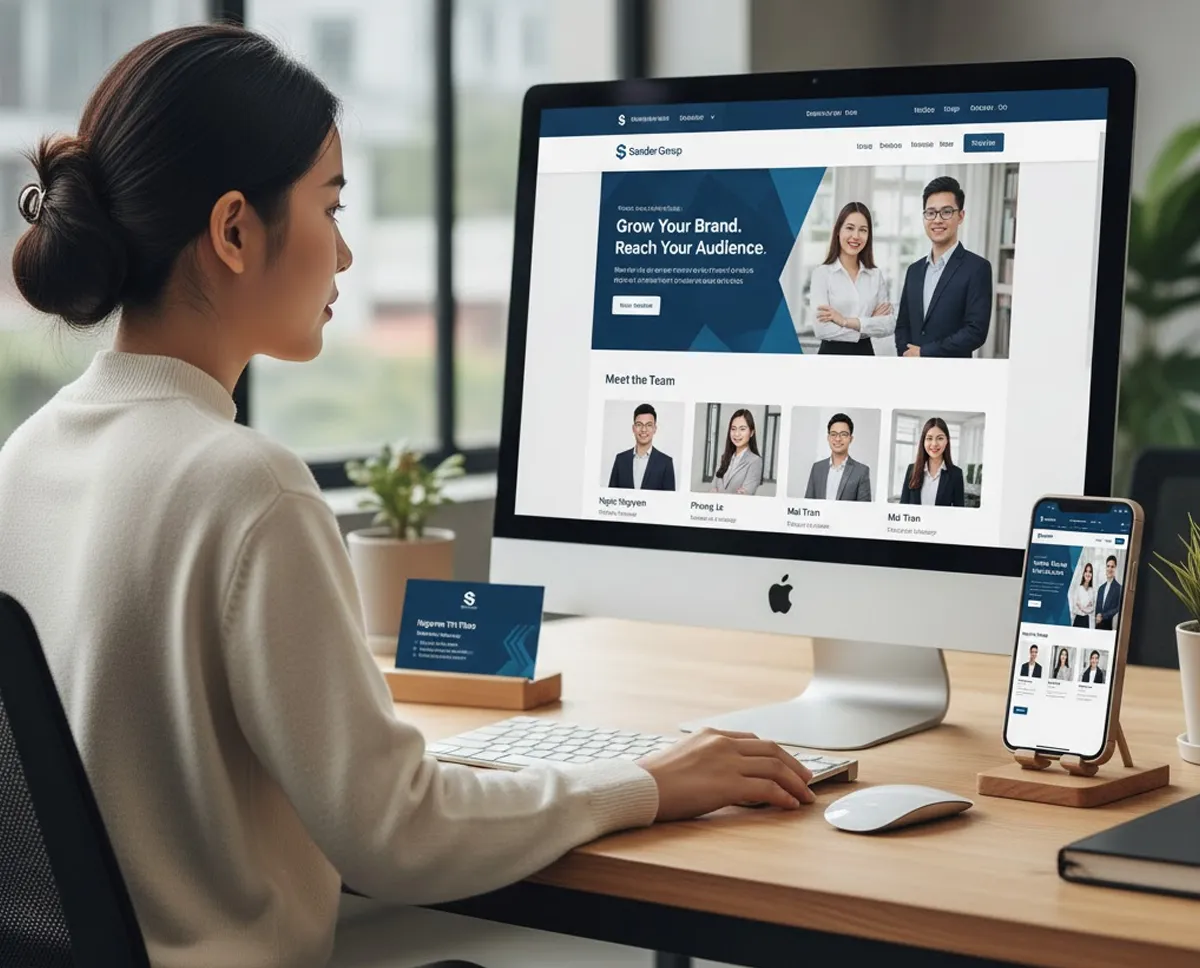 thiết kế website, logo, name card Ngọc Phú Media