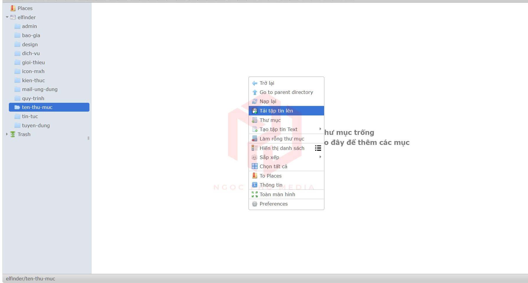 Hướng dẫn Upload hình ảnh Ngọc Phú Media